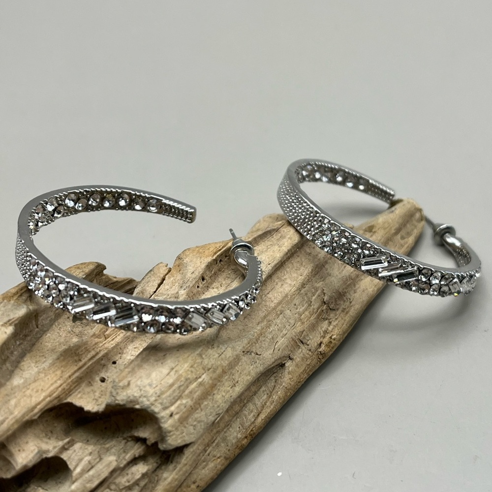 Elegant Silver Hoop Earrings